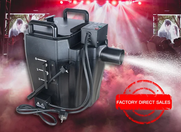 

High power 3500w low lying dry ice fog machine stage effect low smoke dry ice making fog machine for Wedding Hold