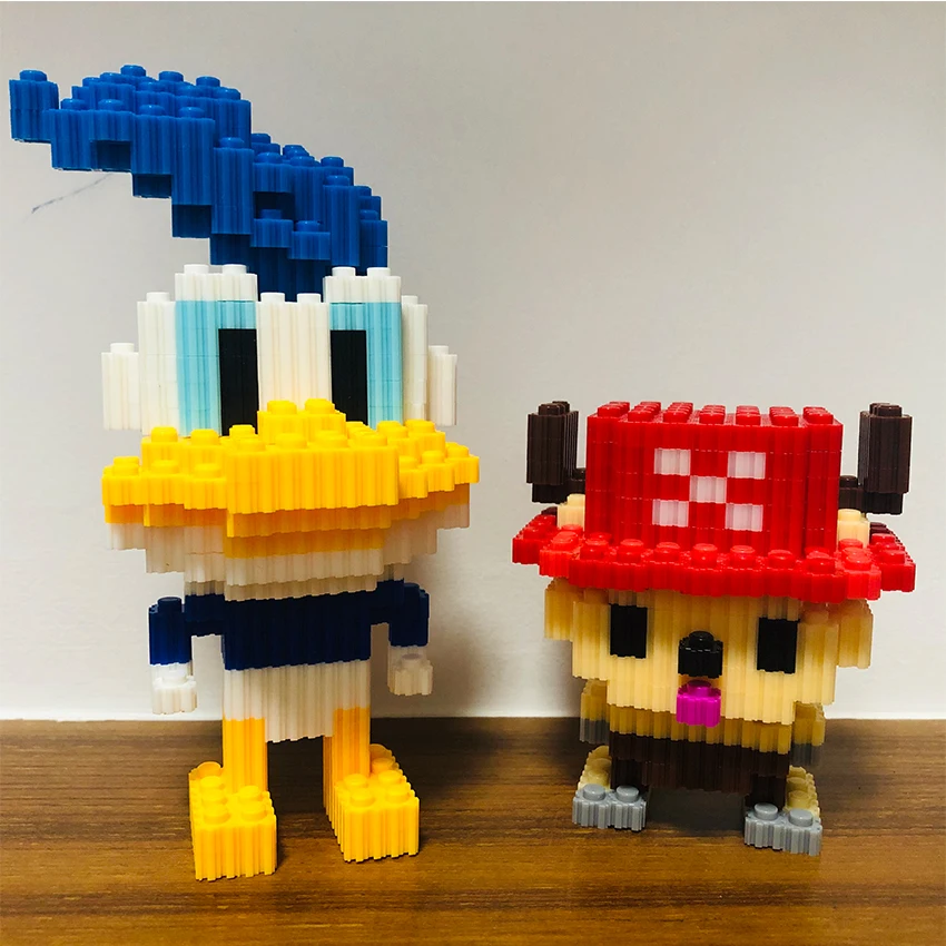 Pinuocao Pixel Art Puzzle Micro Diamond Building Blocks DIY 3D Small Brick Toy Children Educational Kids 100pcs 8*8mm