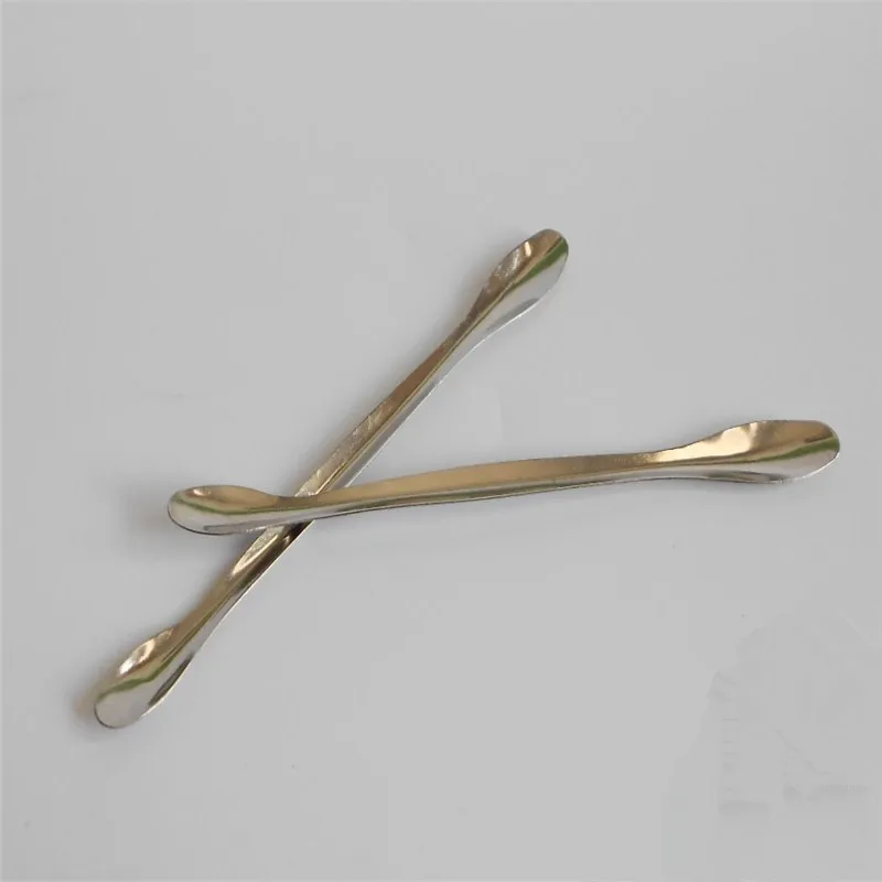 1pc medicine spoon Double-ended stainless steel medicine spoon 16cm Chemical experiment supplies Teaching equipment