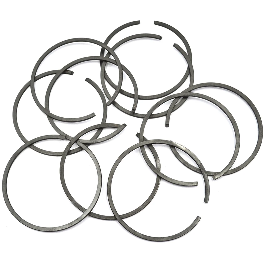 Piston Rings 10pcs 1.5mm x 30.5mm 31mm 32mm 33mm 34mm 35mm 36mm 36.5mm 37mm 37.5mm 38mm Ring For Trimmer Brushcutter Chainsaw