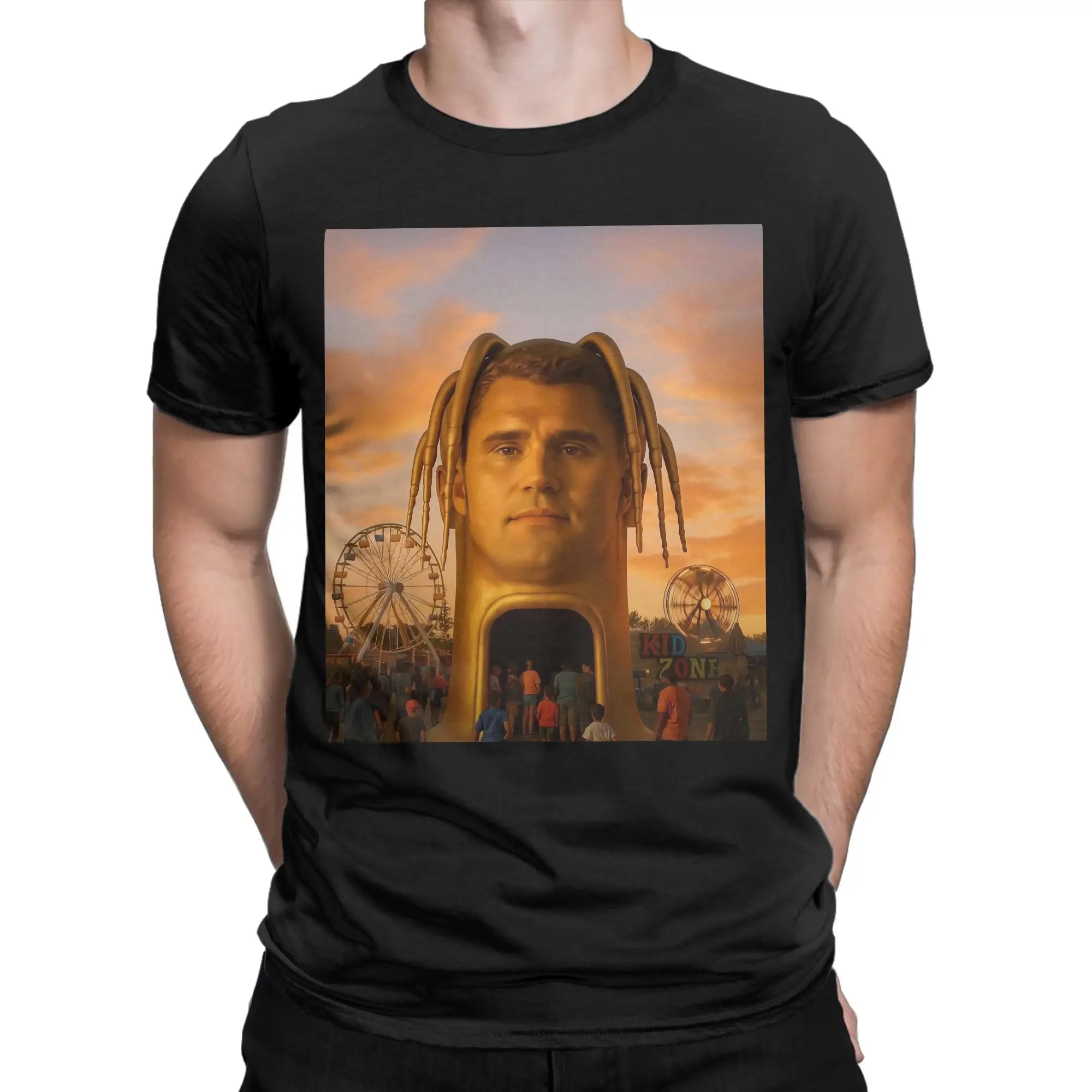 Herren Damen T-Shirts Charlie Kirk R.I.P Neuheit Reine Baumwolle T-Shirt Kurzarm Brainrot Meme T-Shirts Rundhals-Oberteile Übergröße