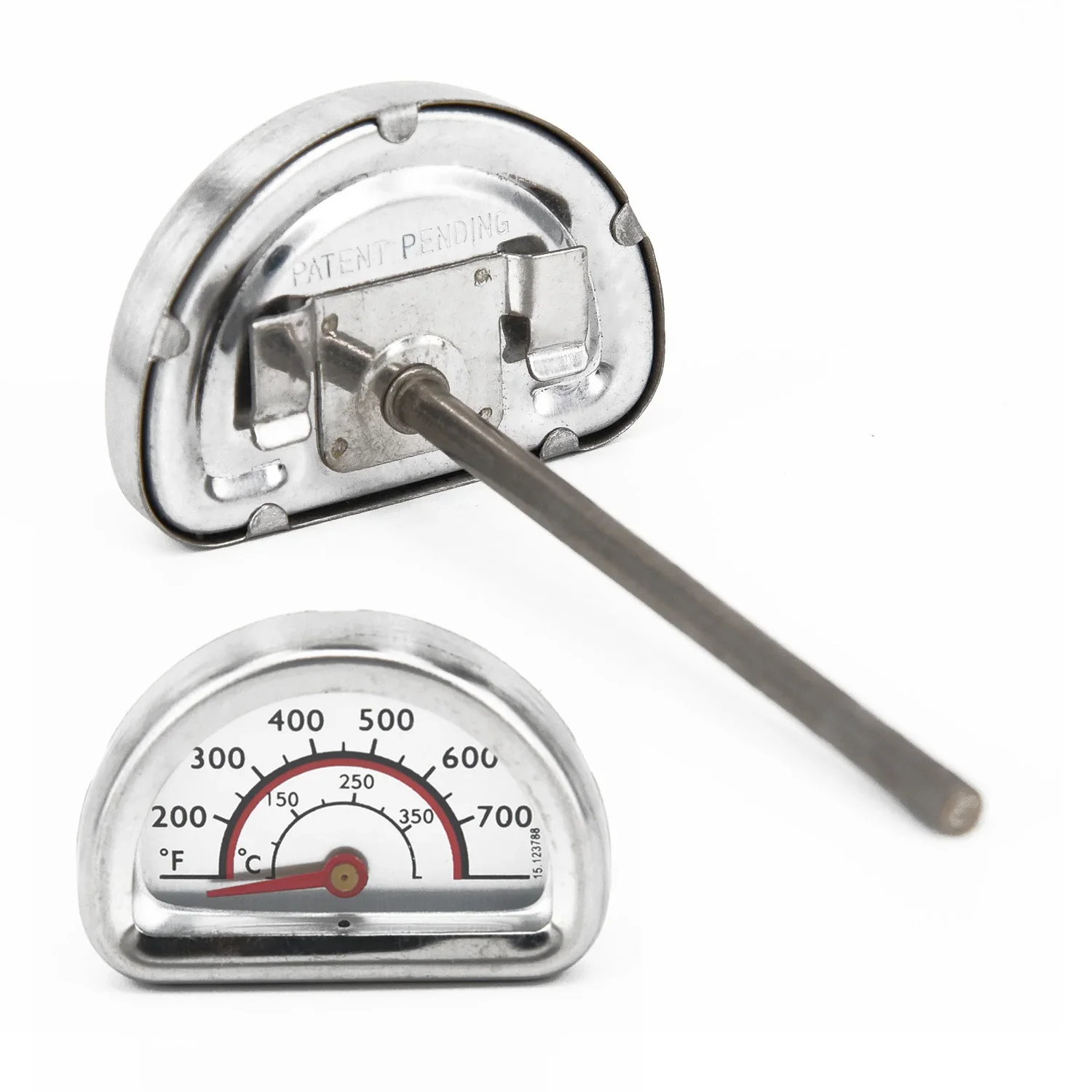 Thermometer For Charbroil Grill Semicircle Indoor Heat Indicator Camping BBQ Replacement Stainless Steel Grill New Hot