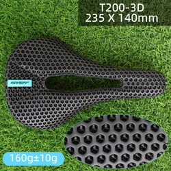 RYET Ultra-Light Carbon Bike Saddle - 3D Printed Racing Seat Cushion (T200-3D Saddle)