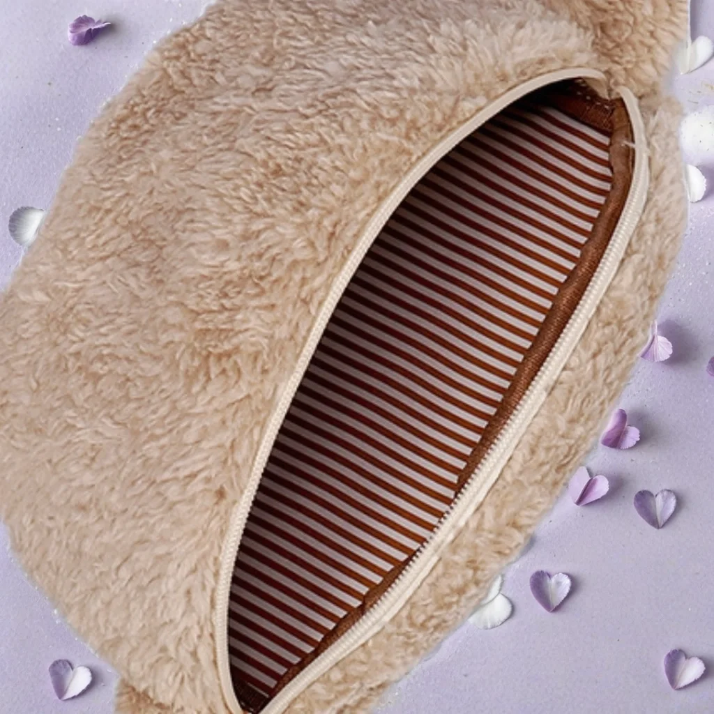 Winter Waist Bag - Crossbody Bag - Plush Commuter Bag