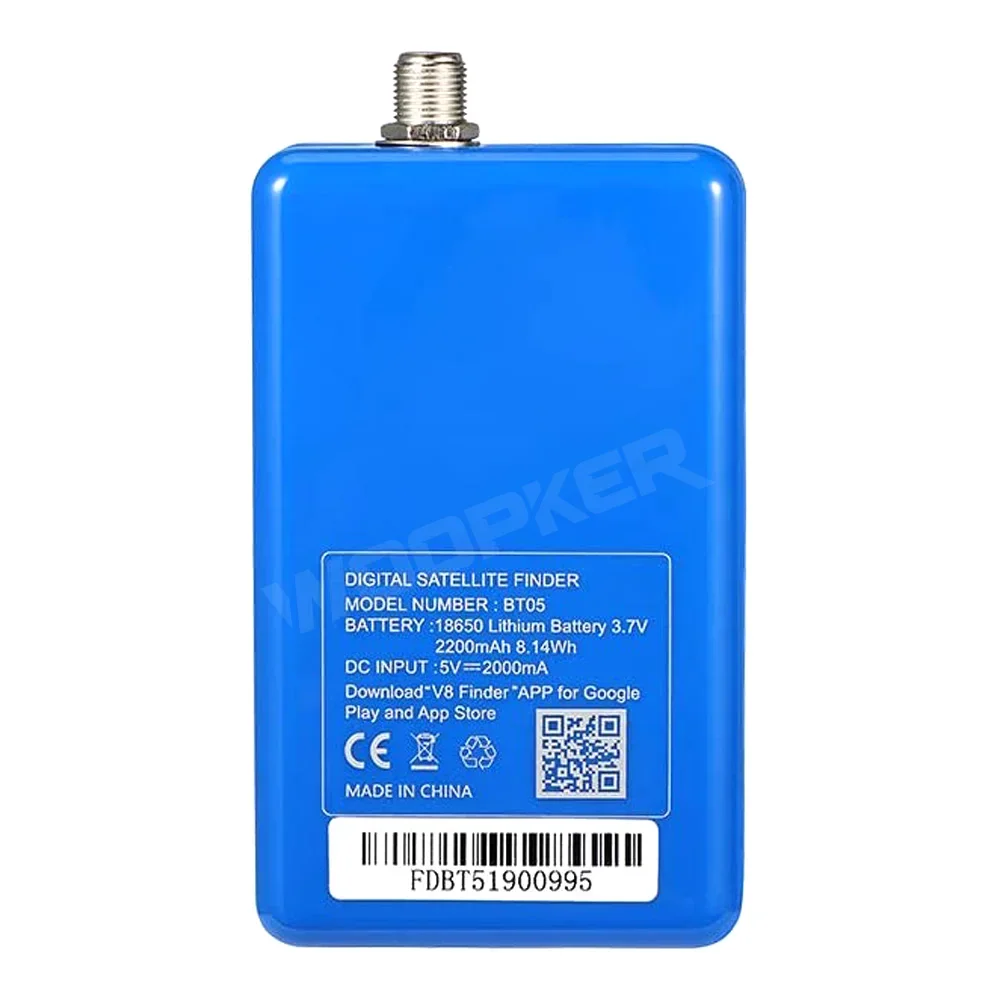 Satellite Finder V8 Sat Finder BT05 DVB S2 for I0S/Android System 1080P with Bluetooth Built-in Battery TV Tuner
