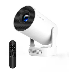 4K Android Home Cinema Outdoor Projector with Dual Wi - Fi 6 and Bluetooth 5.0 - UK Plug (ProNewWhite - Voice RC)