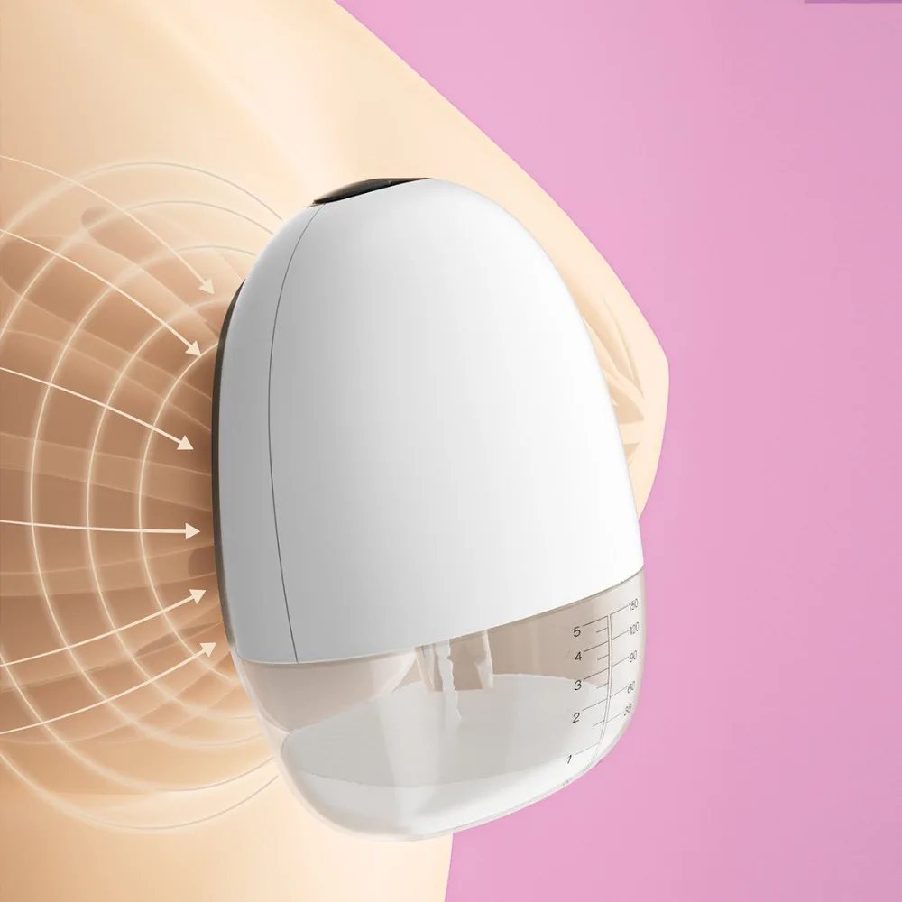 Wearable Automatic Breast Pump Massage Hands-free Can Be Invisible Integrated Wireless Large Suction Portable Wearable Breast
