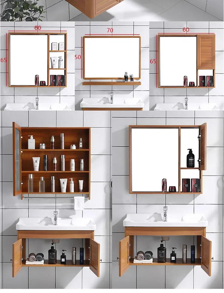 Modern Luxury Furniture Sink Mirror Vanity Bathroom Cabinet