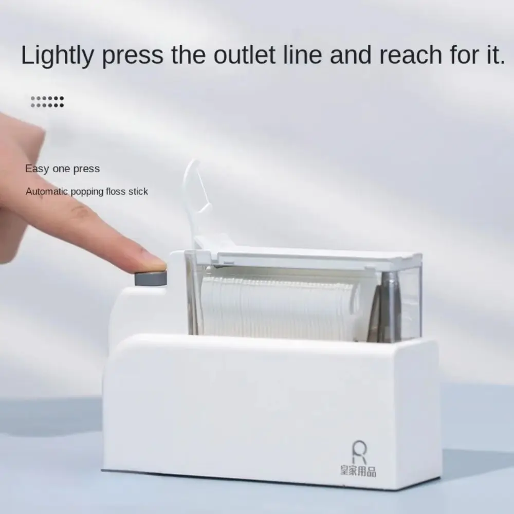 

Portable ABS Teeth Stick Case Pop-Up Automatic Dental Floss Storage Box Oral Hygiene Care Dustproof Toothpicks Dispenser