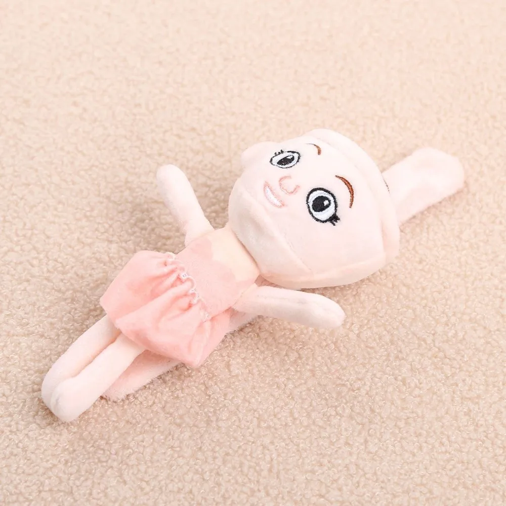 Handheld Wrist Doll Tungtungtung Plush Tungtungtun Wrist Toy Doll Fluffy Plush Slap Bracelet Cute Soft Plush Hand Ring Kids Toys