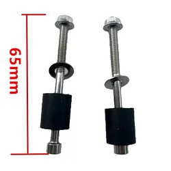 Universal Motorcycle Handlebar Expansion Screw with Side Mirror Bar End Weights and Handguard Parts (65MM)