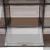 12Pcs Acrylic Transparent Shoe Box, Stackable Large Thickened Shoe Display Case, Front/Side Opening Shoe Organizer 6