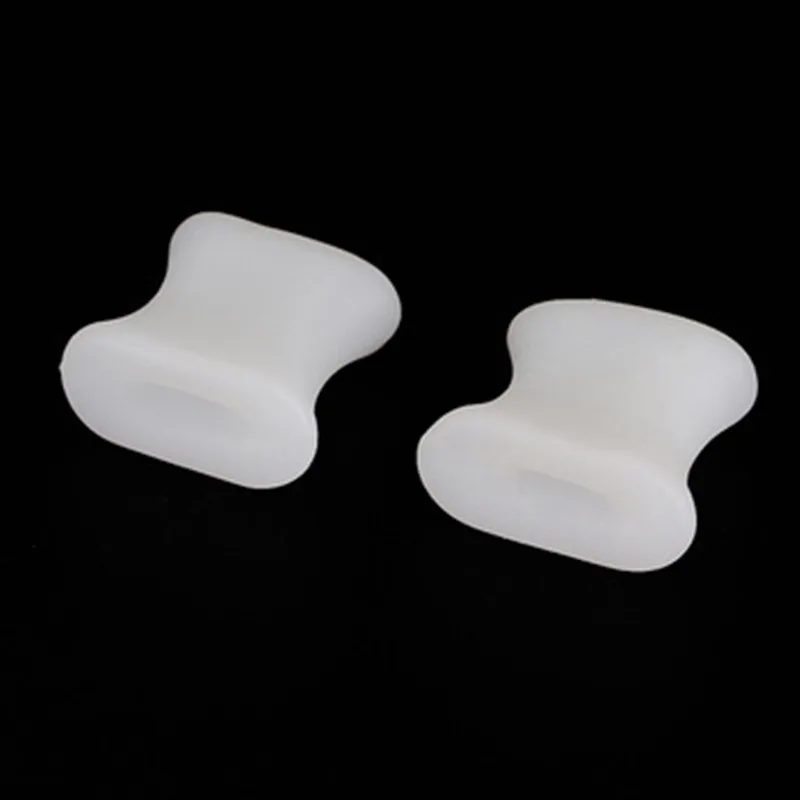 1 pair Soft Silicone Toe Separators Spacer Straightener Relief Foot Bunion Pain Gel Toe Separators Bunion Guard Foot Care Tools