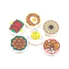 Mini Food Kitchen Accessories Toys Building Blocks Parts Hamburger Pizza Fries Cake Dessert Chocolate Cookies MOC Assemble Brick 2
