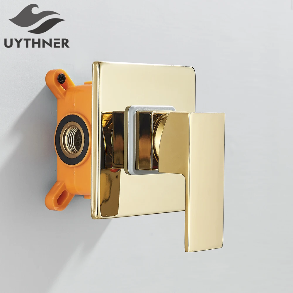 Uythner الذهبي النحاس دش صنبور صِمامُ تَغَيُّرِ ال...