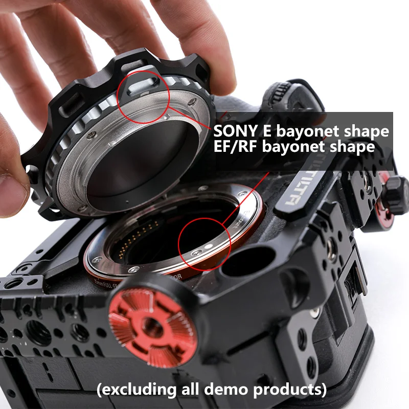 Vlogger Câmera Corpo Tampa da Liga de Alumínio Capa Protetora Dustproof para Sony e Canon ef rf Montagem Câmera - Image 4