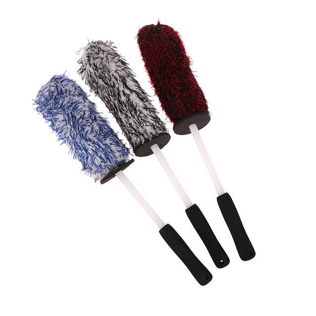 Brosse de lavage en microcarence pour jantes de voiture, rayons, roue, baril,  roues de qualité supérieure, poignée coordonnante, facile à livres,  accessoires de voiture - AliExpress