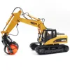 Huina 1571 Sixteen Pass Alloy Catch Ball Machine Motorized Remote Control Car High Simulation Toy Engineering Car Wireless 2
