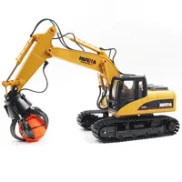 Huina 1571 Sixteen Pass Alloy Catch Ball Machine Motorized Remote Control Car High Simulation Toy Engineering Car Wireless 2