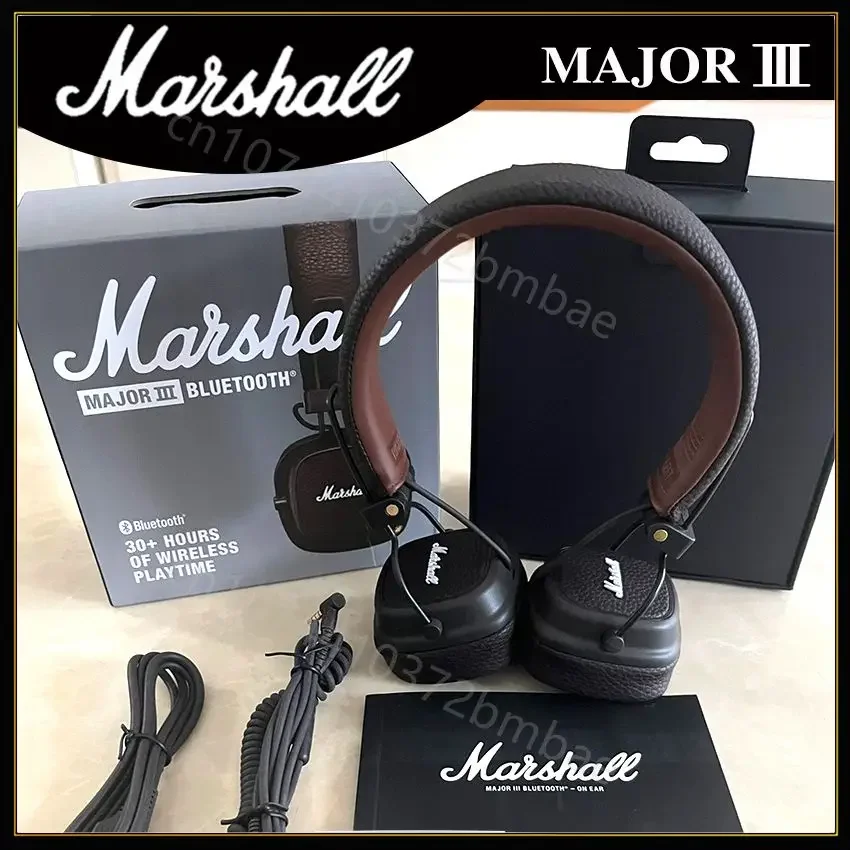 Marshall Major III 3 Wireless/Wired Headphones Mic Deep Bass Gaming Earphones Folding Sports Rock Music Bluetooth Headset wireless headphones