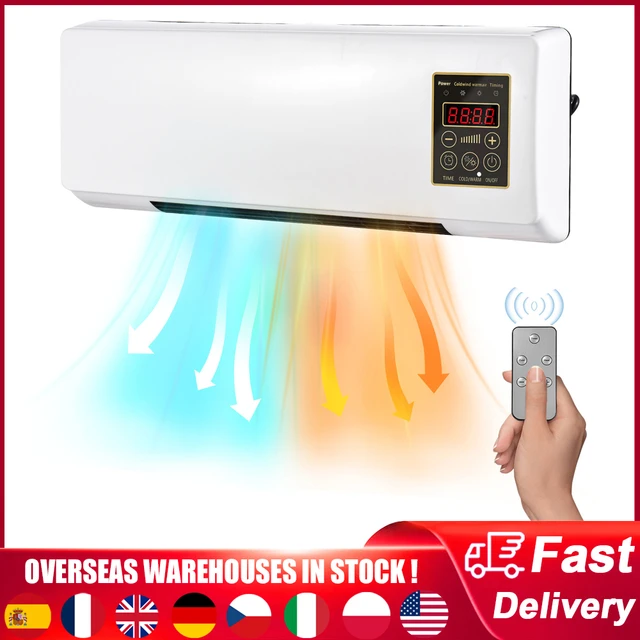 2 In 1 Electric Heater Air Conditioner Wall Mounted Heating And Cooling  Machine Timing Shutdown Household Cool Warm Air Blower - Hvac Systems u0026  Parts - AliExpress