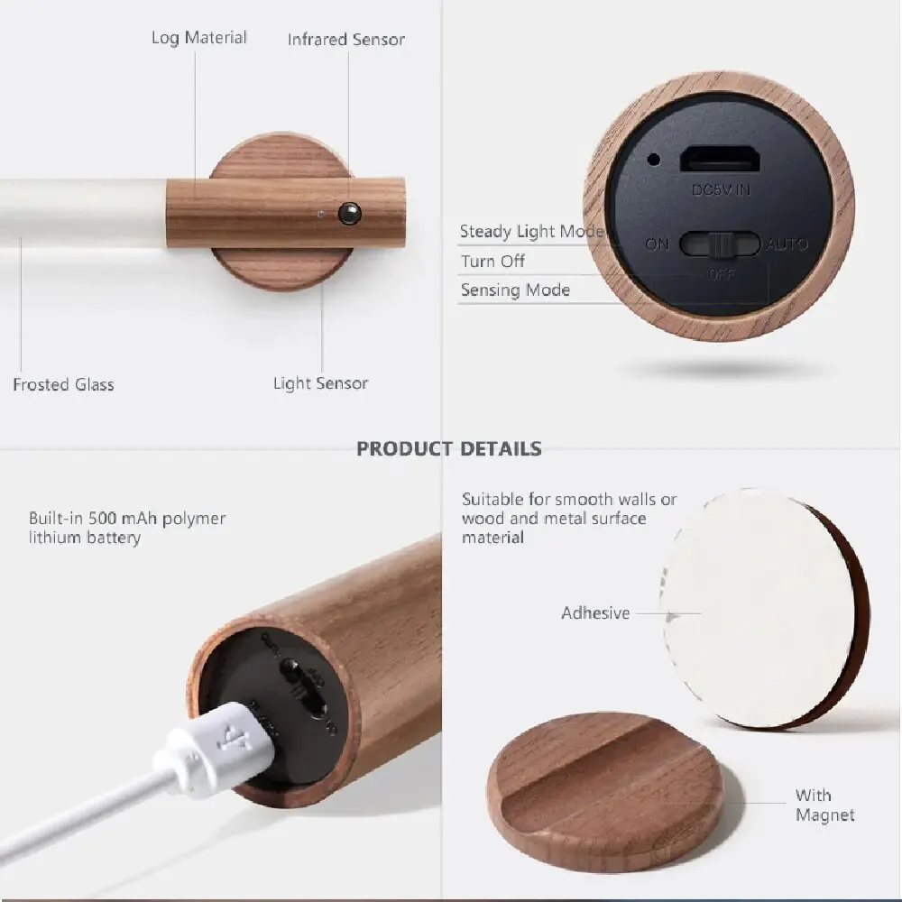Motion Sensor Wall Light Indoor Led Magnetic Portable Lamp Charge Hallway Bedroom Wardrobe Table Stairwell Cabinet Night Light wall light led wall lamp motion sensor light magnetic suction lamp cabinet light