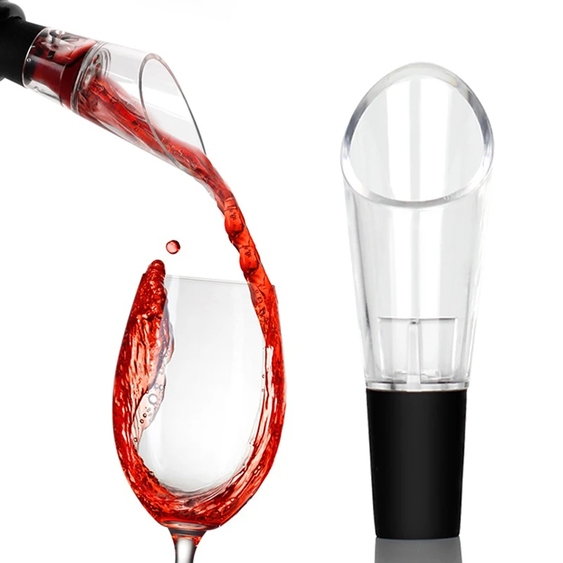 1PC Acrylic Wine Pourer Bottle Stopper Decanter Pourer Portable Wine