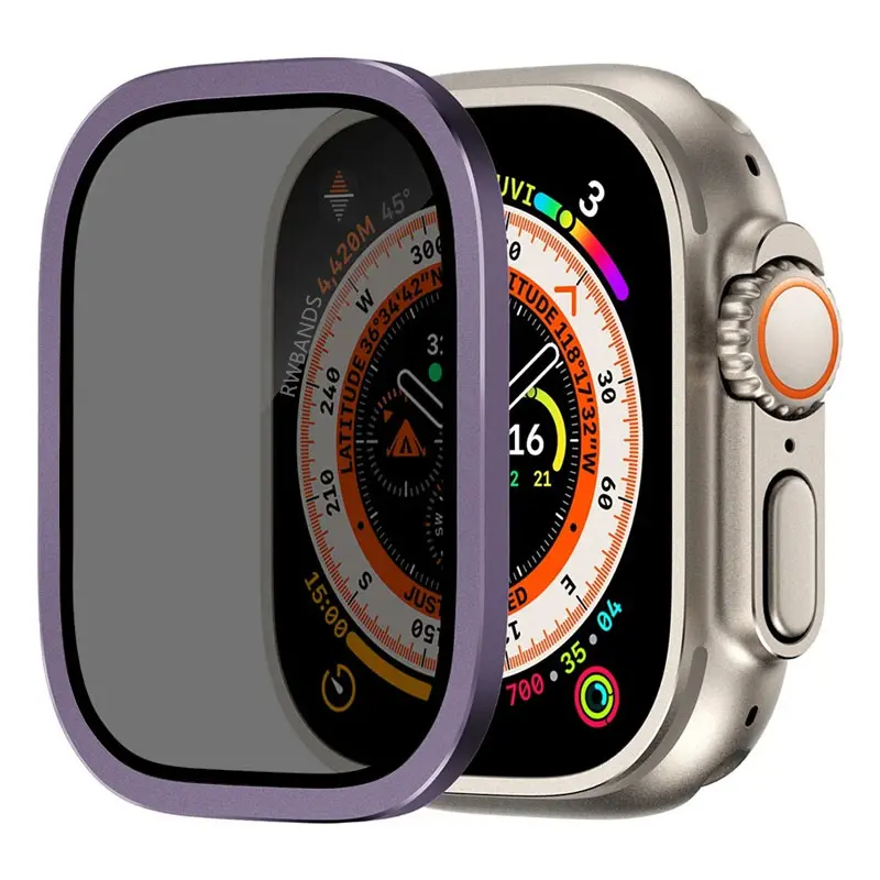 Aluminium Alloy Case+Tempered Glass for Apple Watch Ultra 2 49mm Anti-Scratch Screen Protector for iWatch Ultra 49mm Cover Film - Image 13