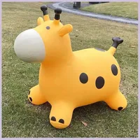 Inflatable Jumping Horse Children PVC Thick Rubber Horse Cartoon Bouncing Training Toy Birthday Gift 1