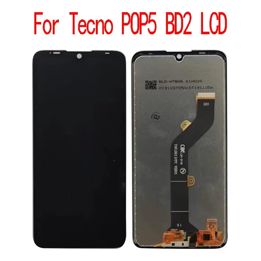 6.1'' For Tecno Pop 5 BD2 BD2p BD3 BD1 BD2d LCD Display Touch Screen ...