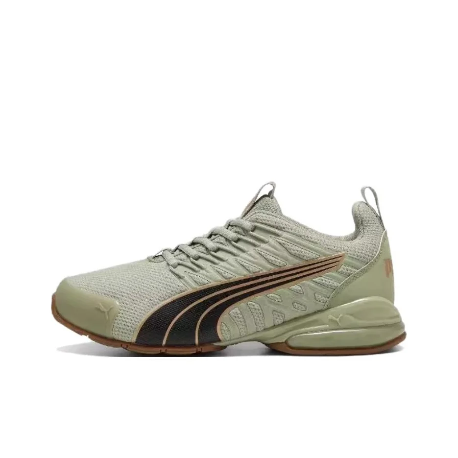 PUMA Voltaic Evo Ammortizzazione Scarpe da corsa basse traspiranti Unisex Grigio Verde Nero 309720-27