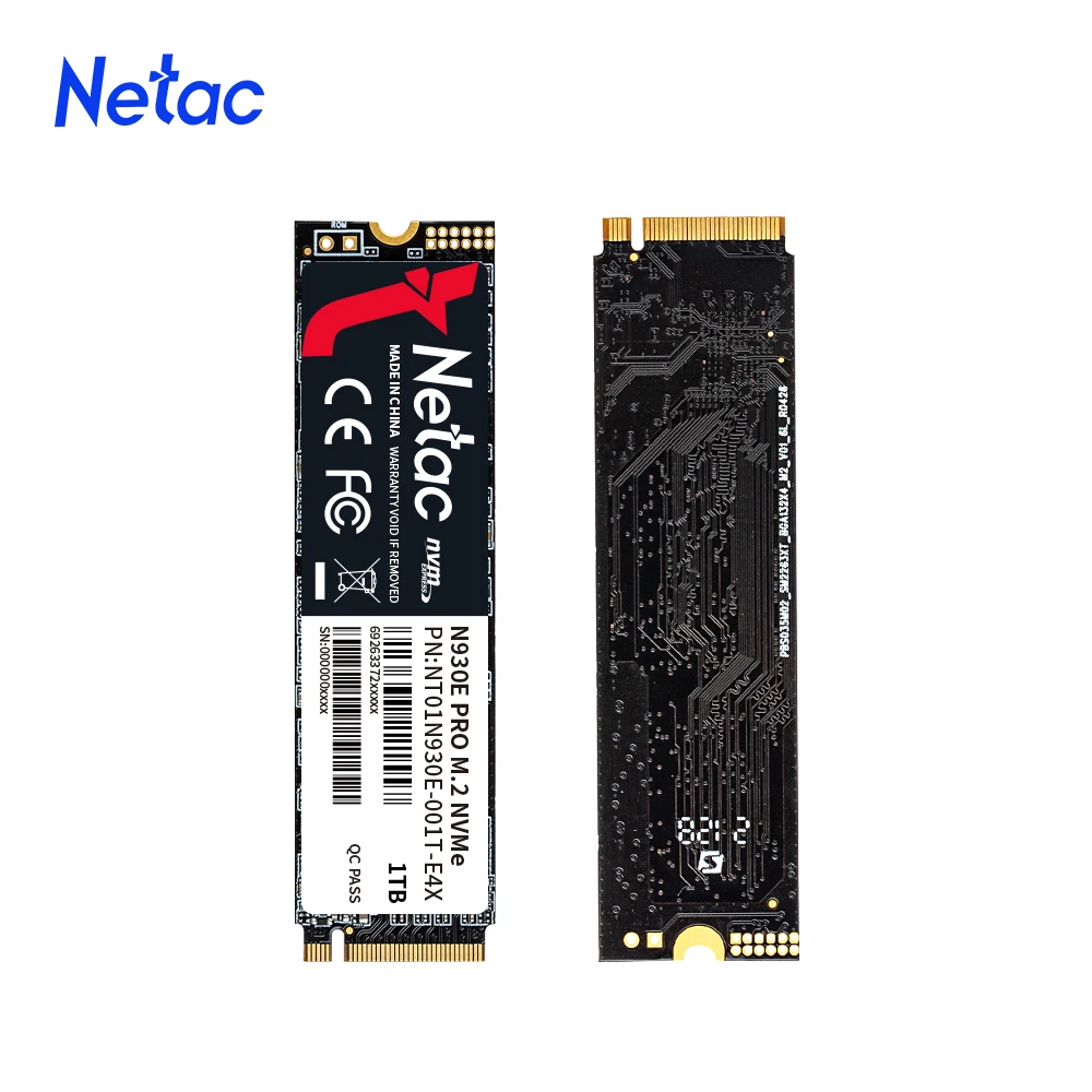 Ssd Hdd Harddisk M2 Netac Ssd NVMe M2 HD 500GB 1TB SSD NVMe 2280 PCIe