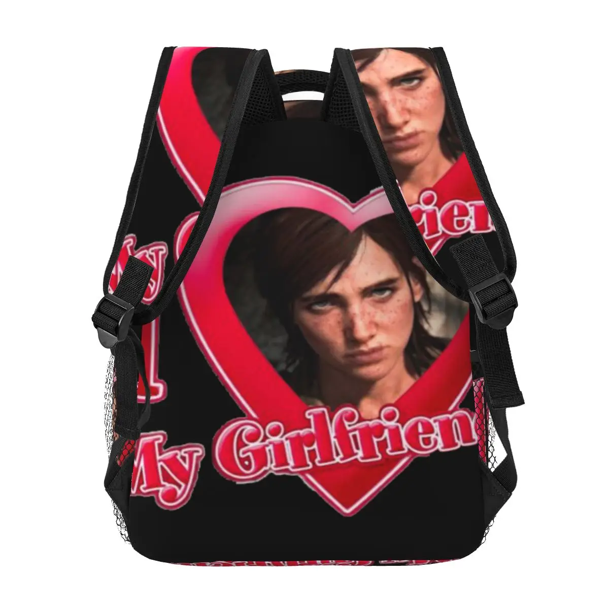I Love My Girlfriend Ellie Williams Casual Backpack Unisex Students Leisure Travel Computer Backpack