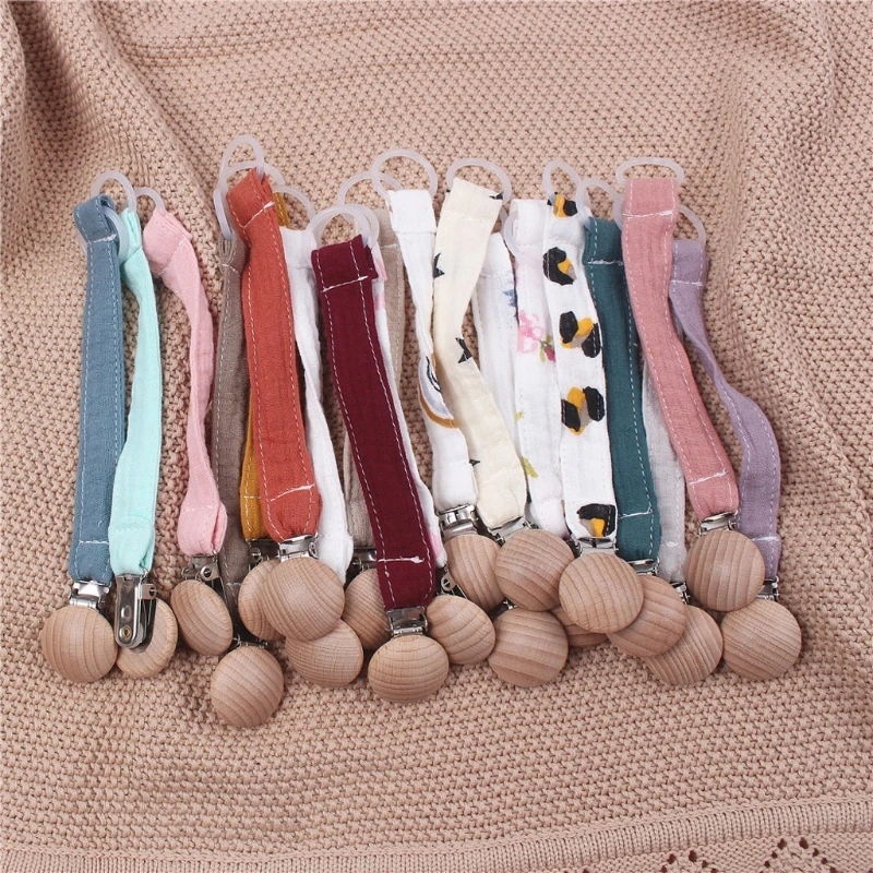 

Baby Pacifier Clip Chain for Soothers Cotton Linen Soother Dummy Holder Leash Strap Nipple Holder Infant Feeding Dropshipping