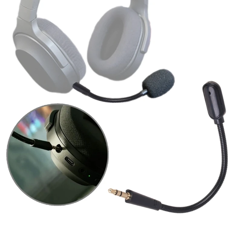 Barracuda 게임 헤드폰 삽입 및 사용을 위한 3.5mm 마이크 교체 마이크
