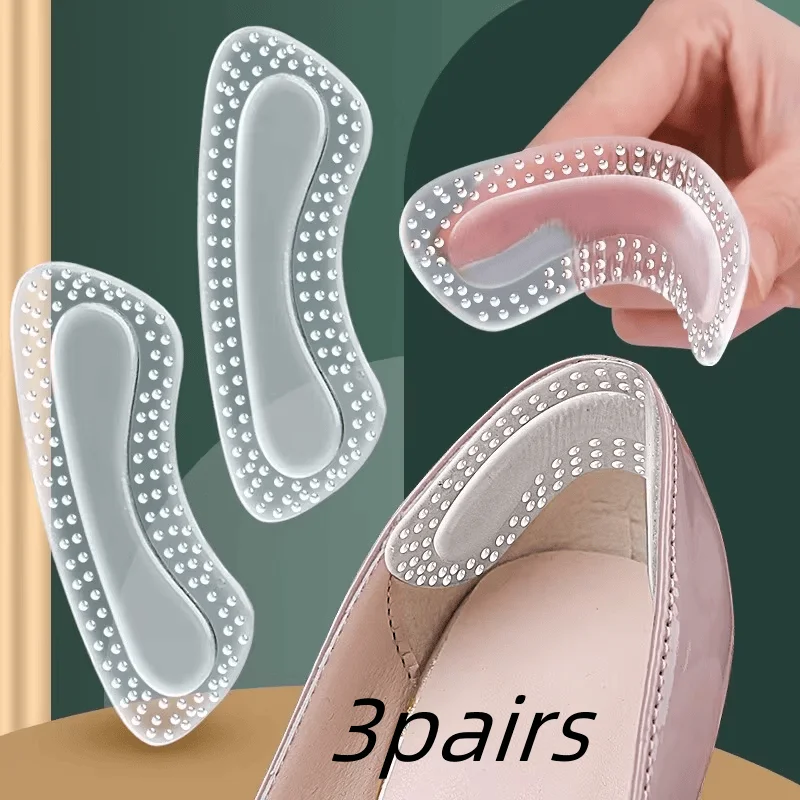 Semelles pour talons de chaussures 3paire de coussinets en gel souple pour talons chaussures soulager la douleur et u heel insoles heel cushion insole heel cushion protector