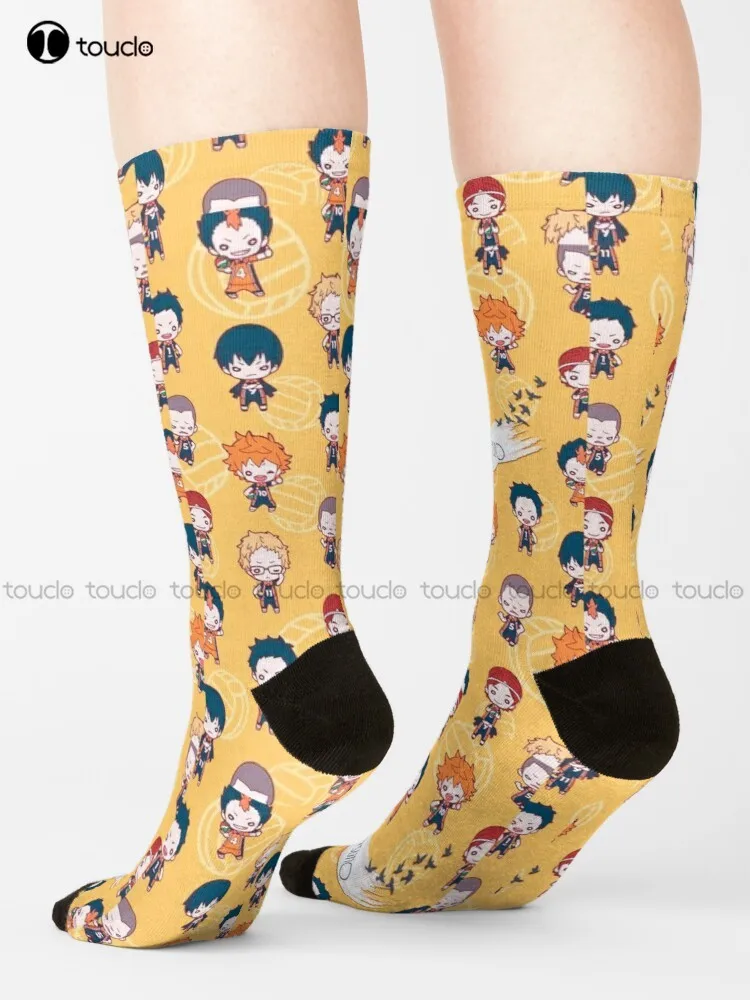 

Karasuno Team Haikyuu Hinata Socks Cute Socks For Women Unisex Adult Teen Youth Socks 360° Digital Print Harajuku Streetwear Art