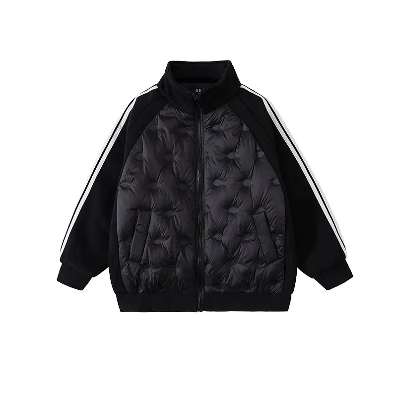 National Standard 90 Velvet Children's Lightweight Down Jacket Winter School Uniform Artifact Boys' Inner Cotton-Padded Clothes