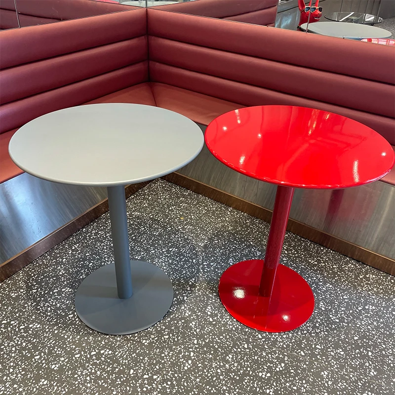 Coffee Table 60cm Round Table Small Coffee Table Simple Modern Home Side Table Leisure Iron Art Photo Round Dining Table