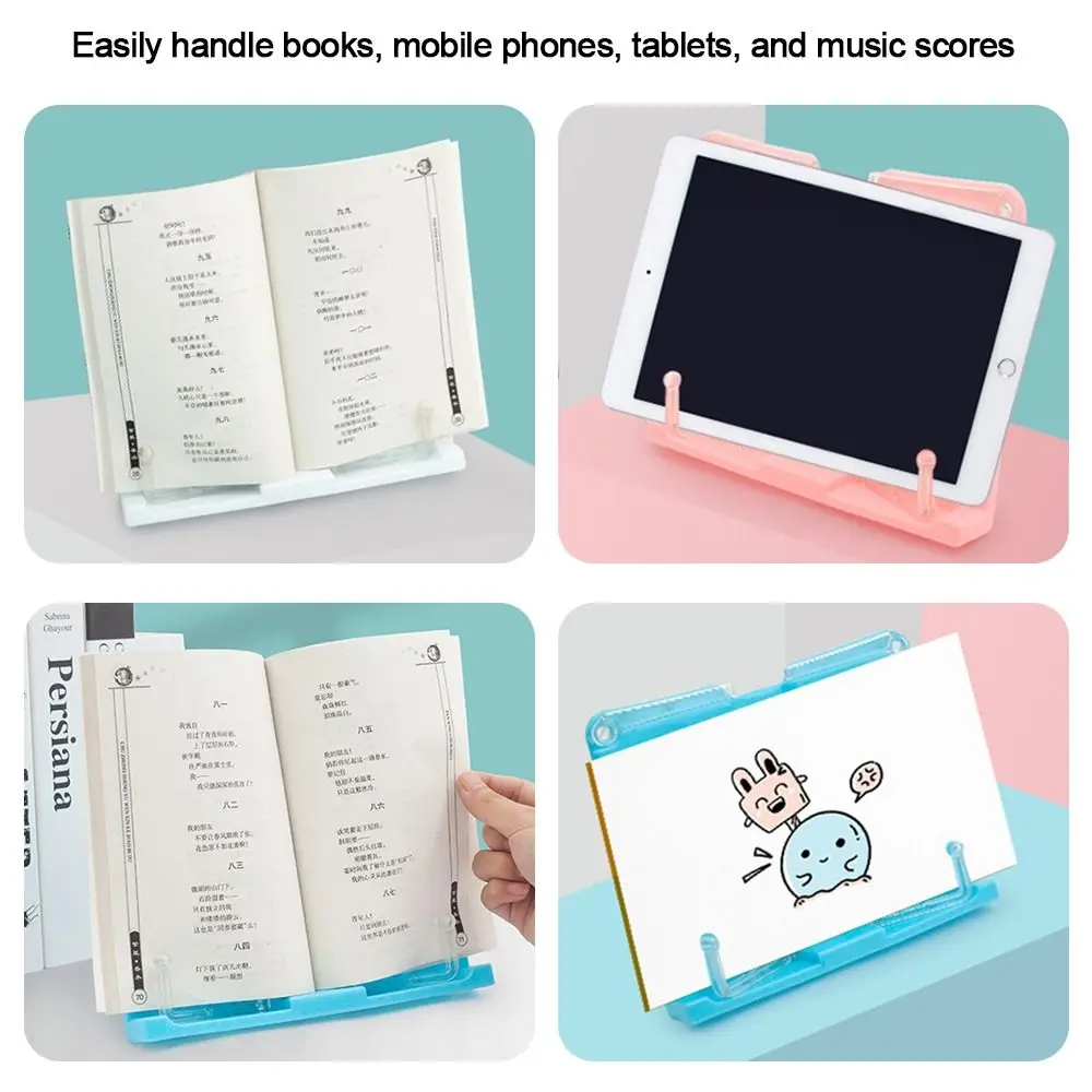 조정 가능한 책 북엔드 독서 선반, 독서 받침대 스탠드, 북엔드 선반 홀더, 요리책 책 페이지 독서