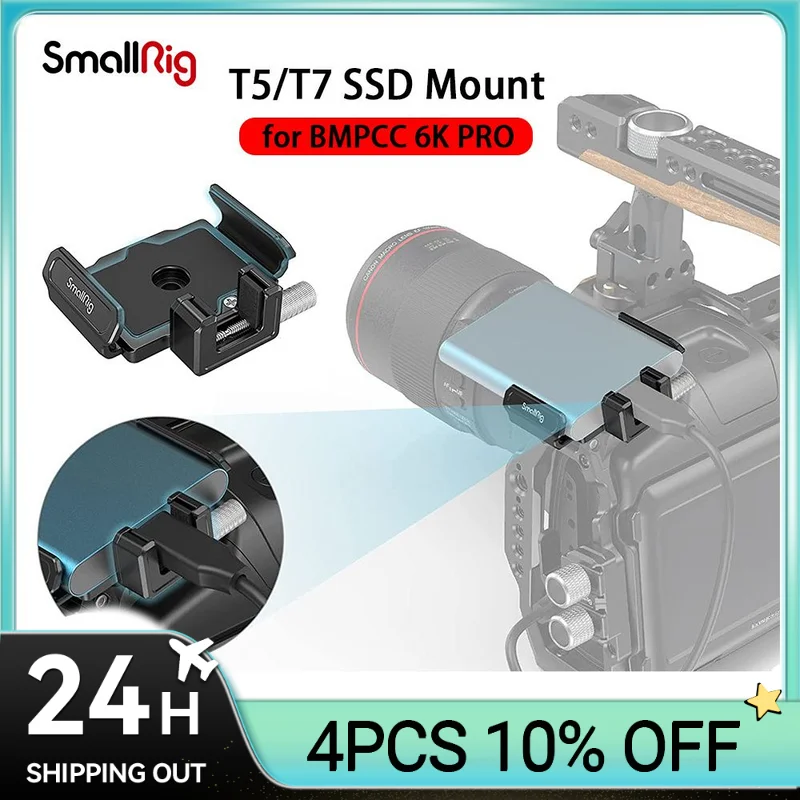 Supporto Ssd Smallrig T5/T7 Per Bmpcc 6K Pro Per Ssd Samsung T5/T7 Compatibile Con Gabbia Smallrig Per Bmpcc 6K Pro 3272