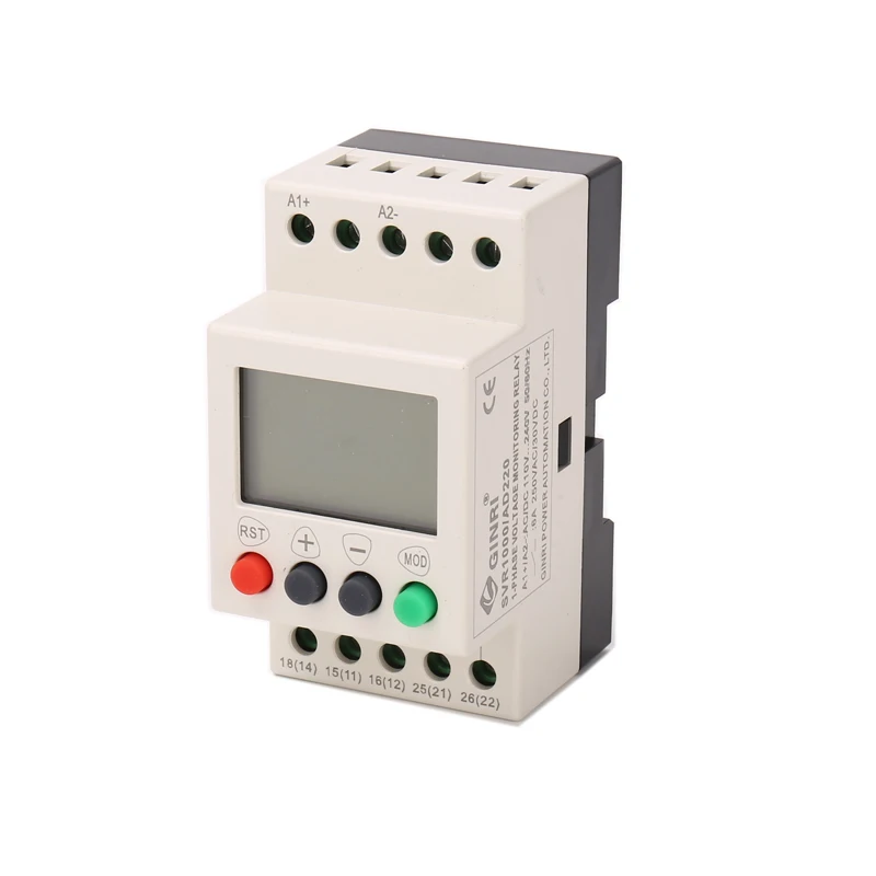 Voltage Detection Relay SVR1000 Digital Single Phase Over voltage Under