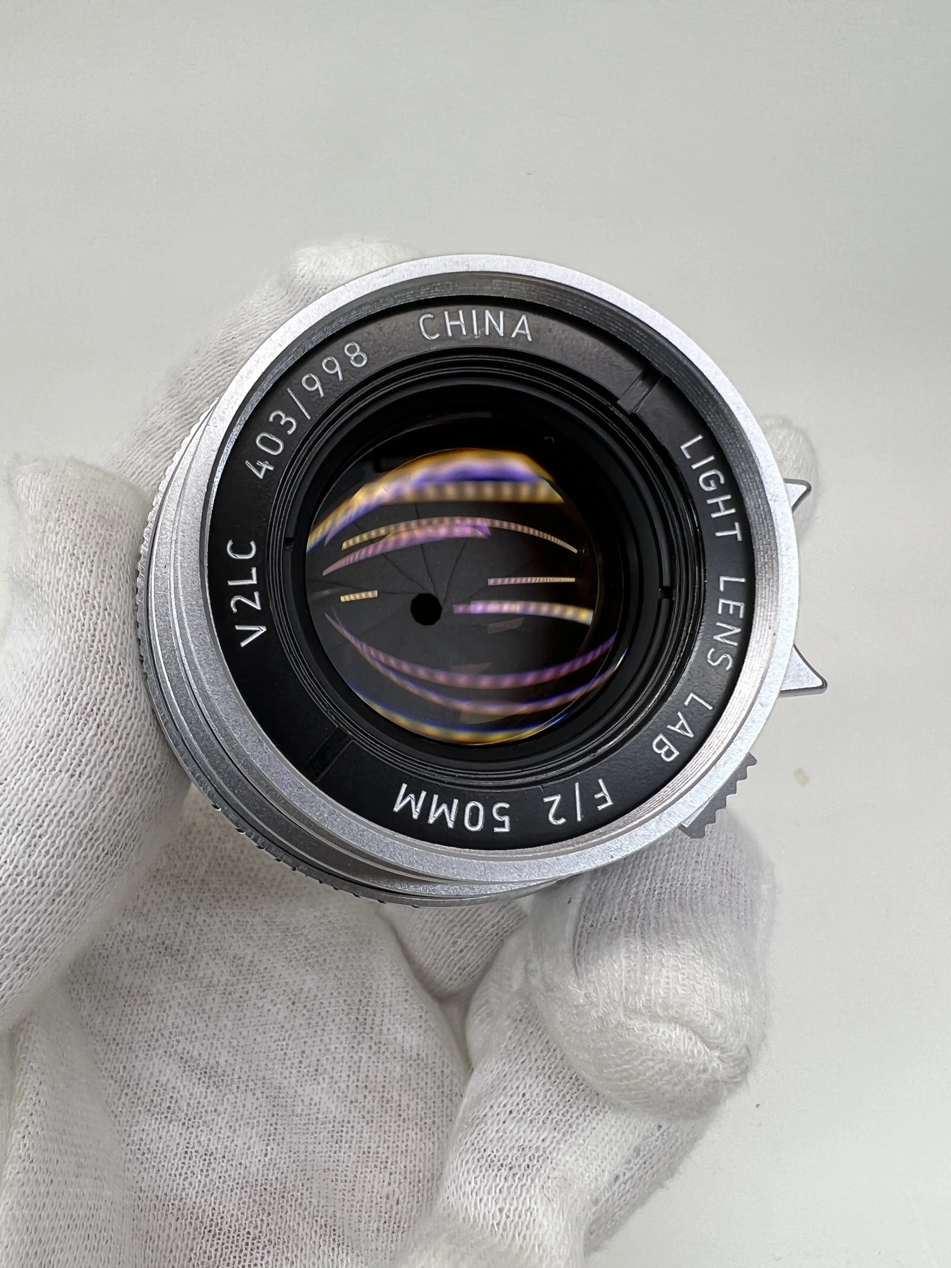 라이트 렌즈 랩 50mm F2 렌즈 실버 크롬 (라이카 수믹론, 라이카 M10, M11, M, M3, M6, M240, M4 렌즈, 라이카 M 렌즈, 풀프레임용)