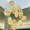 Silk LED Pendant Lamp Denmark Designer Modern Hanging Light for Living Room Hotel Restaurant Factory Direct High-End Home Decor 6