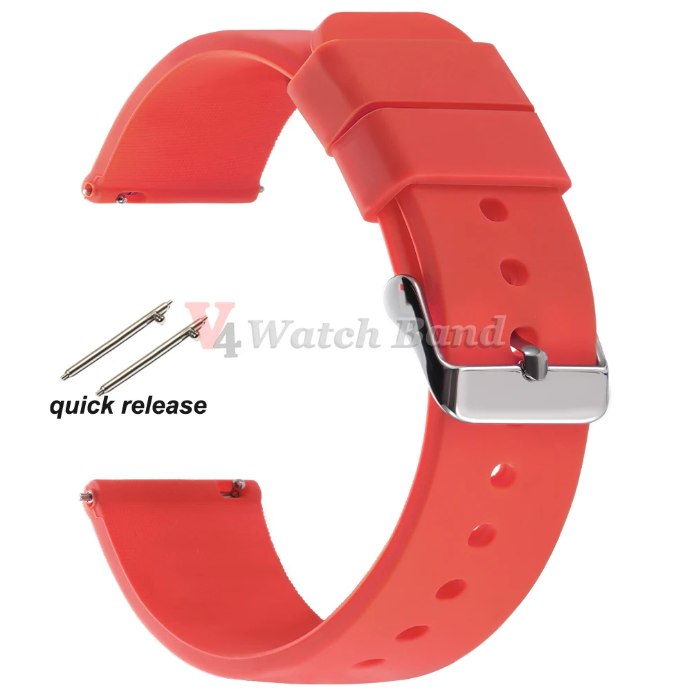 Premium Silicone Rubber Wrist Watch Band Strap – Versatile Colors and Sizes