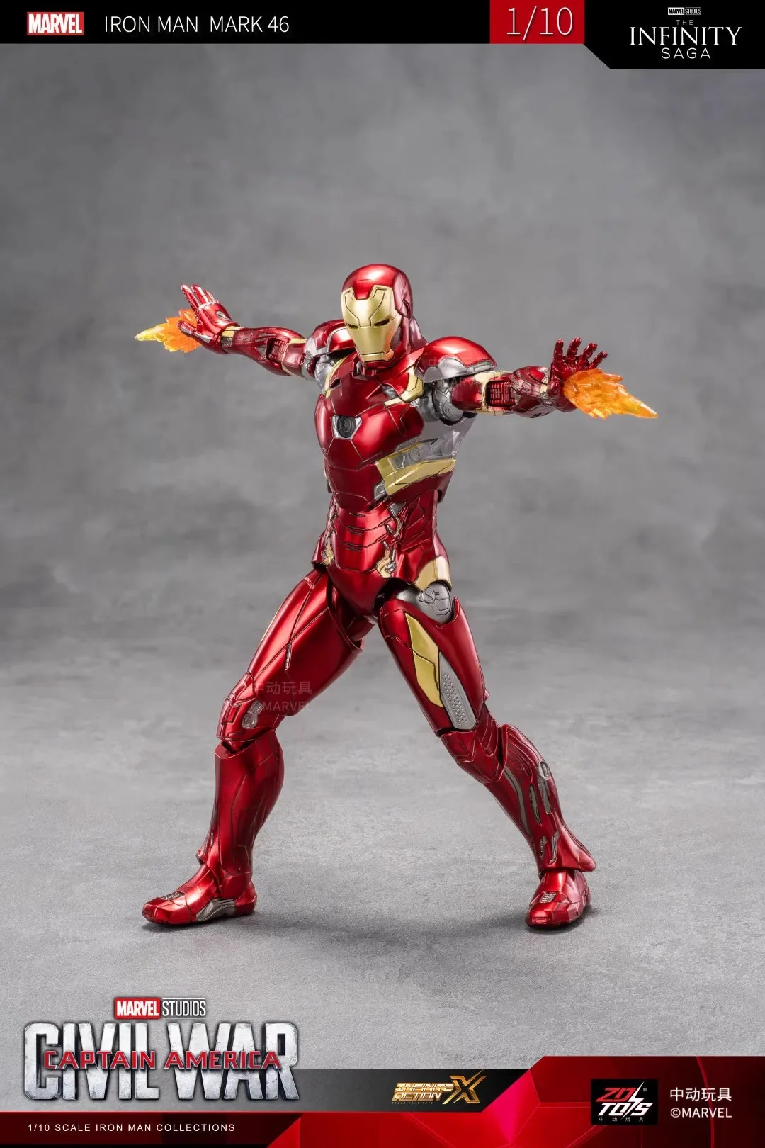 ZD Toys Marvel Studios Infinity SAGA Iron Man MK46 Mark XLVI 46 7