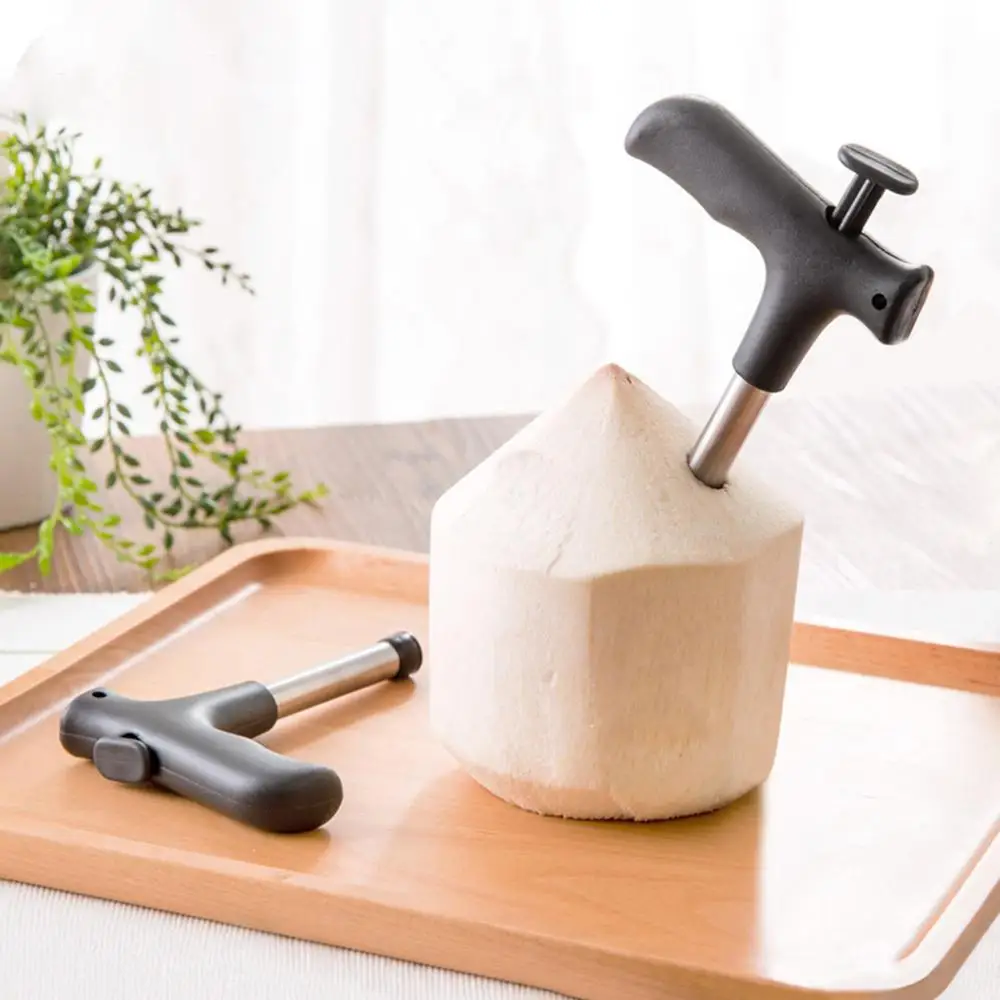 Description Picture 3 of itemStainless Steel Coconut Opener Opening Driller Cut Hole Tool Fruit Openers Tools Durable Knife Hole Tool Kitchen Accessories