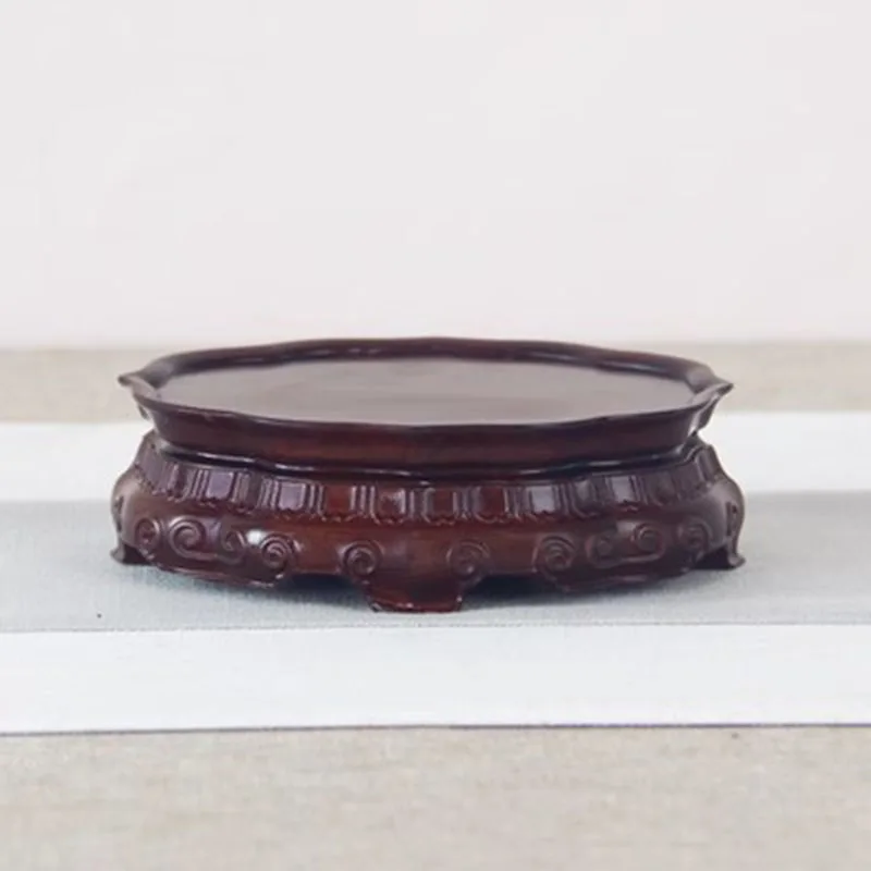 Black Sandalwood Base, Bonsai, Mahogany Decoration, strange Stone Buddha Statue, Purple Clay Pot, Bonsai Pot