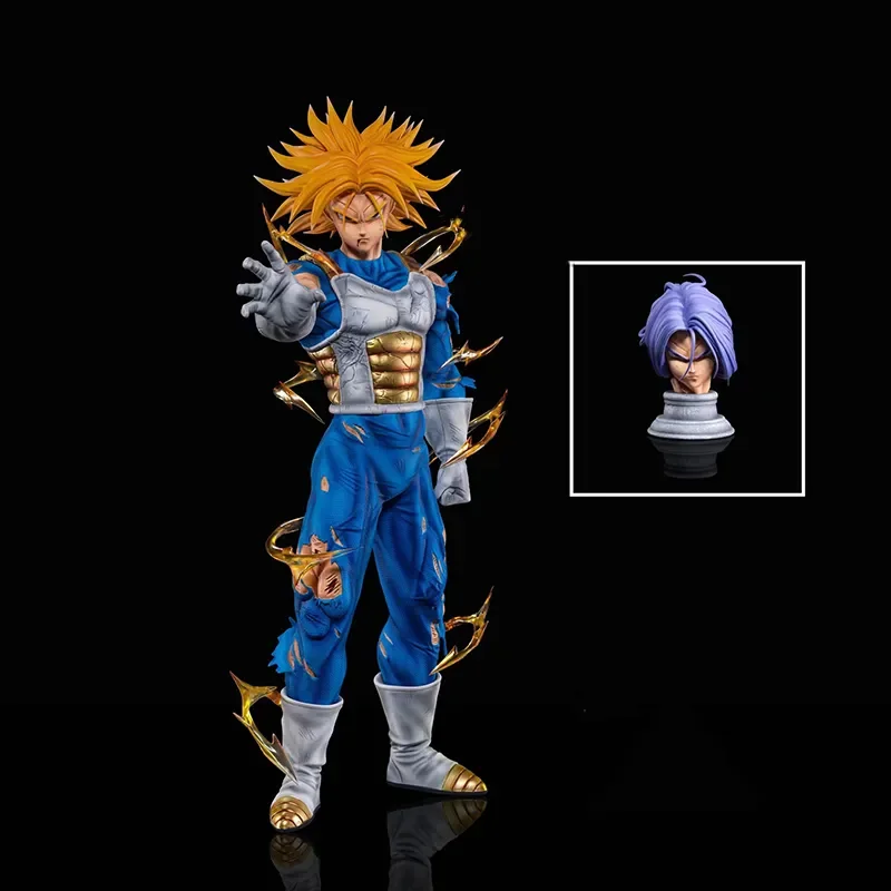 

32cm Dragon Ball Trunks Figure Big Double Head Torankusu Anime Action Figure PVC Statue Model Ornaments Collection Kids Toy Gift