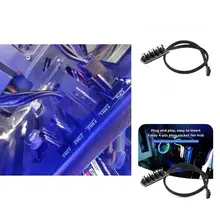 

Nylon Mesh Excellent 4 Pin 1 to 5 PWM Fan Hub Flexible CPU Fan Adapter Cable Easy Installation for Office
